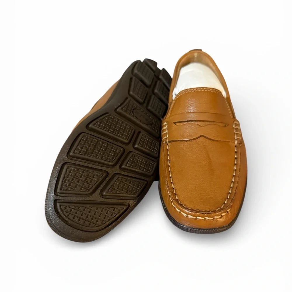 Stylish Tan Kids Moccasins